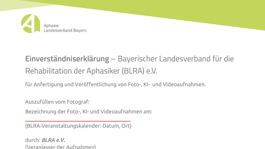 Einverständniserklärung