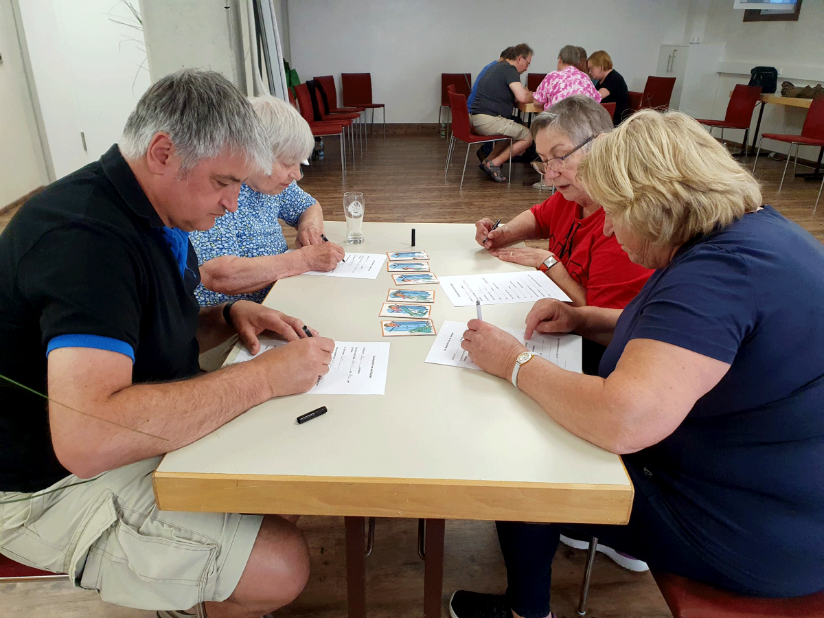 während der Seminare wurde kreativ gearbeitet