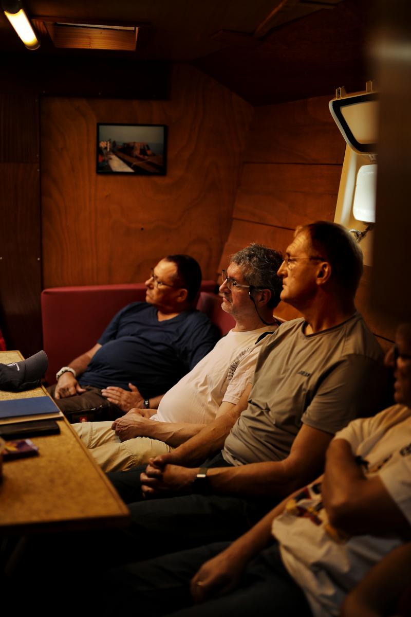 Gemeinsam verbrachten wir lauschige Abende am Schiff