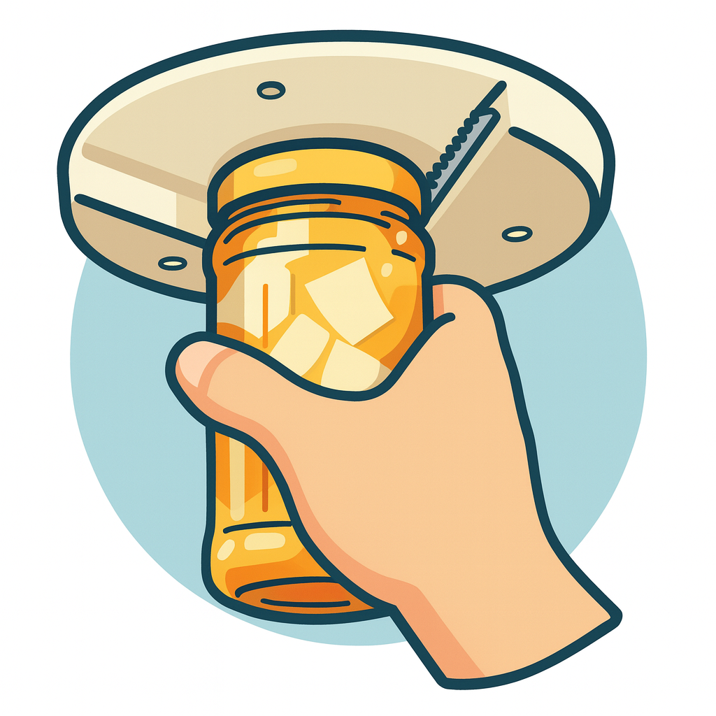 Unterschrank-Glasöffner