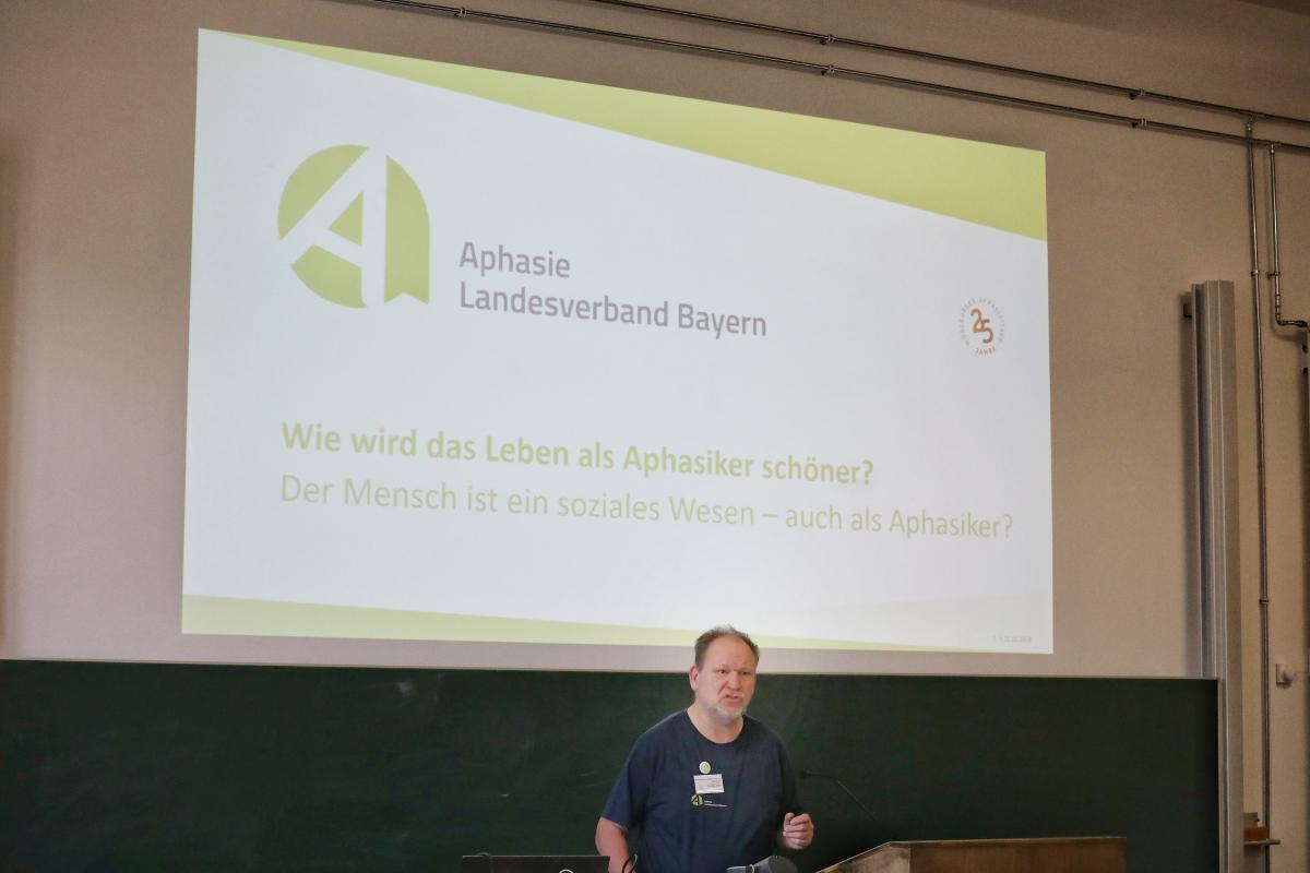 Thomas Loch bei einem Vortrag des Landesverbandes